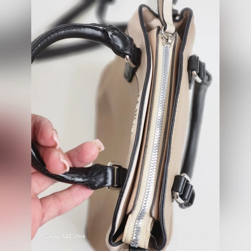 Nine West Beige and Black Handbag - Picture 4 of 8